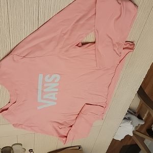 Bright pink/orange vans long sleeve shirt